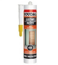 SOUDAL KLEJ MONTAŻOWY LISTWY PŁYTY 48A